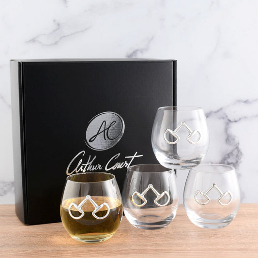 Arthur Court Bit Stemless Wine Glasses