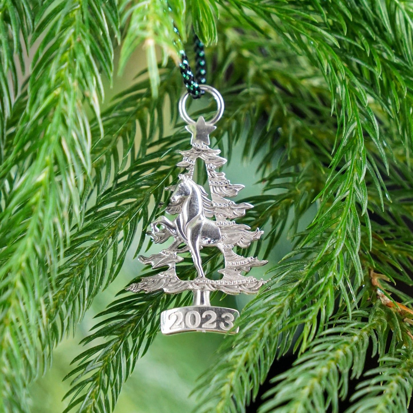 ASB Museum X Churchwell’s Jewelers: 2023 Sterling Silver American Saddlebred Ornament