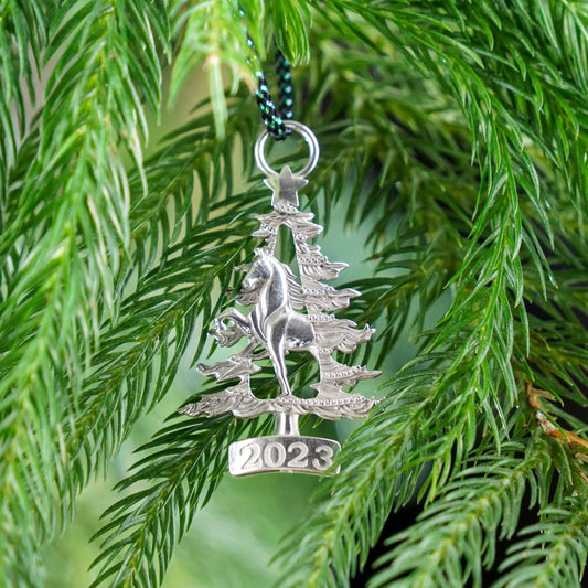 ASB Museum  X  Churchwell’s Jewelers: 2023 Sterling Silver American Saddlebred Ornament