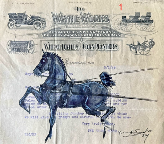 Kenna Al-Sayed: Wayne Works bill head, approx 8 1/2 x 7 1/2  #1