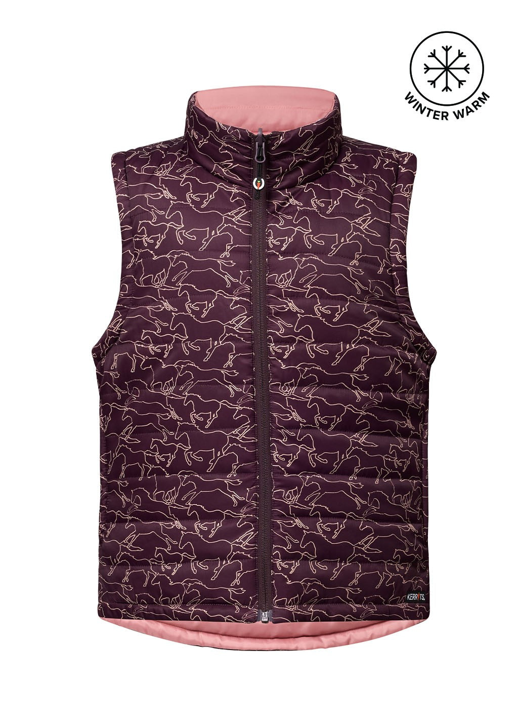 Kerrits Kids Round Up Reversible Quilted Vest