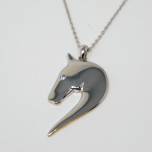 Sterling Silver Horse Head Pendant
