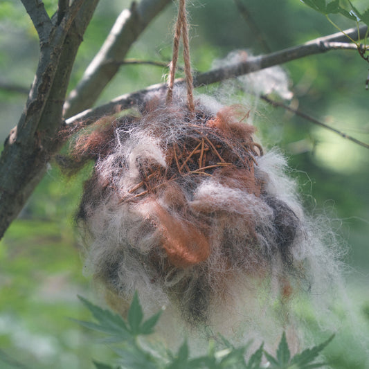 Alpaca Fleece Bird Nesting Ball