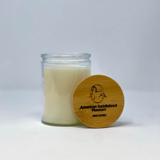 Hand-Poured Candle: Green Shavings