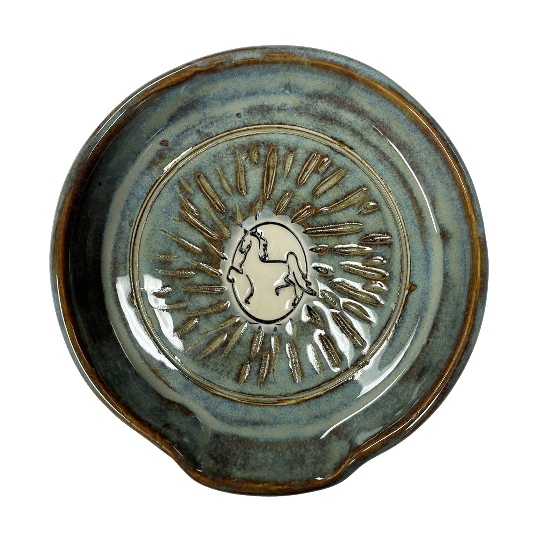 Handmade Pottery American Saddlebred Spoon Rest
