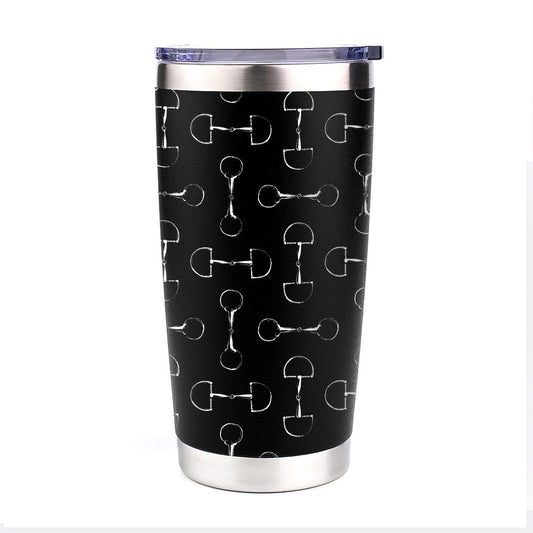 20 oz Stainless Steel Tumbler - Lila Vintage Snaffle