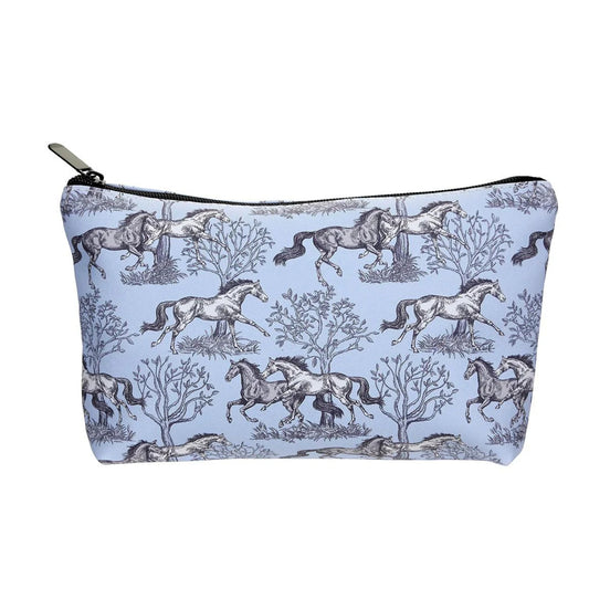 Blue Toile Cosmetic Bag