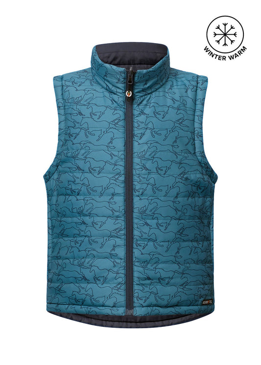 Kerrits Kids Round Up Reversible Quilted Vest