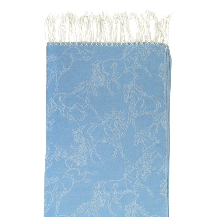 Linear Horse Pashmina Scarf
