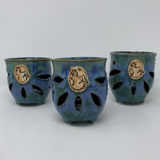 Handmade Pottery American Saddlebred Tea Light