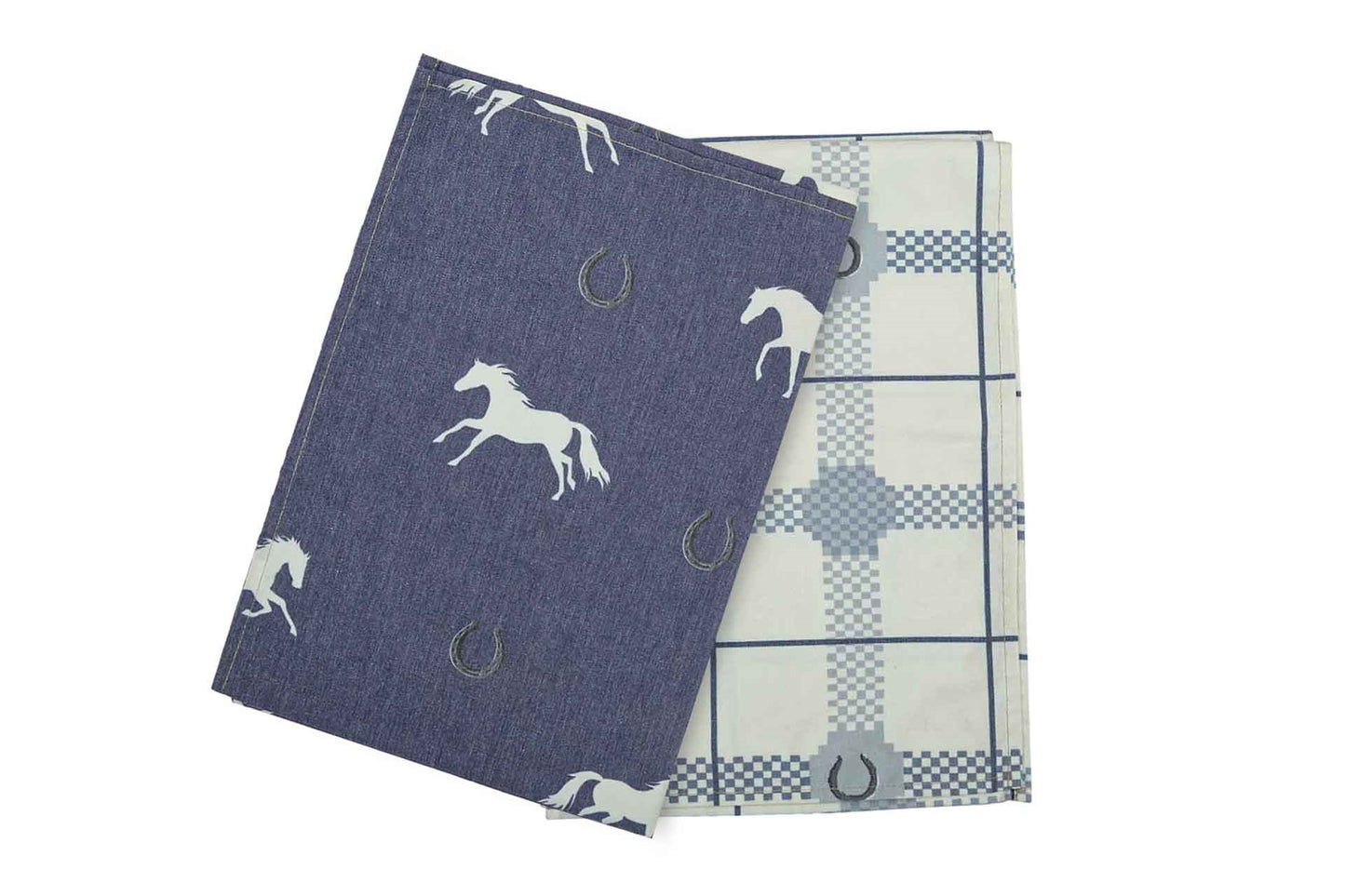 Denim Blue Flour Sack Kitchen Towel set of 2