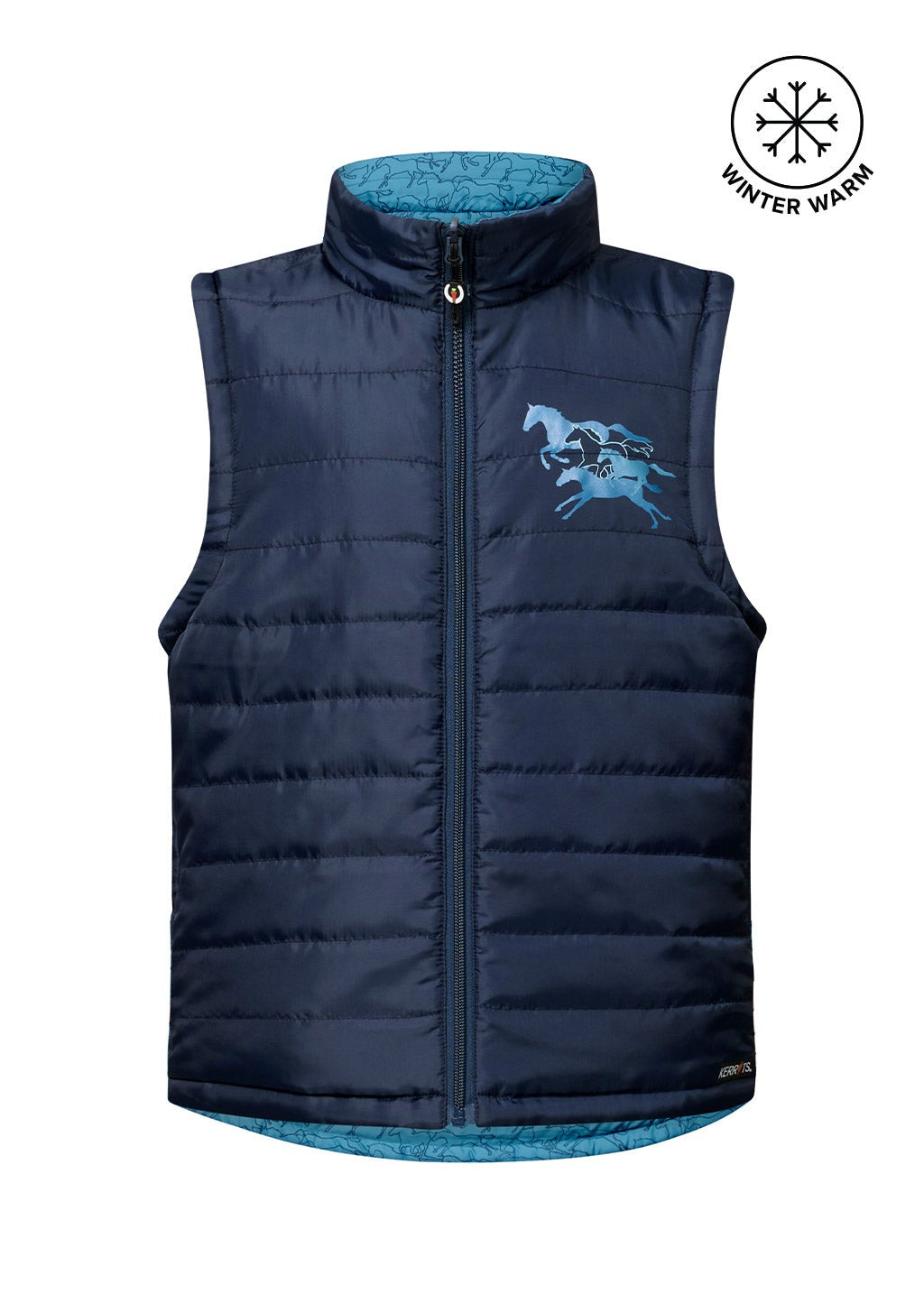 Kerrits Kids Round Up Reversible Quilted Vest