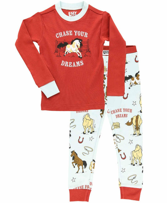 Chase Your Dreams Kid's Long Sleeve Pajama Set