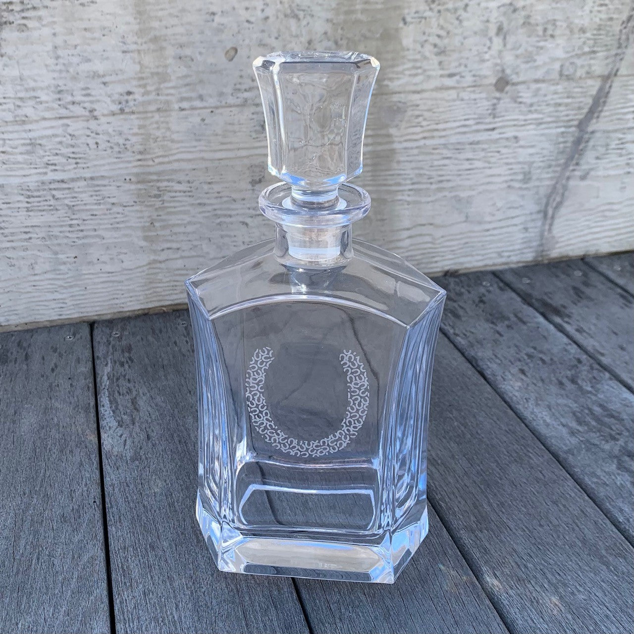 Horseshoe Le Decant Decanter and matching shot glasses