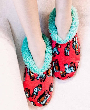 I Don't Do Mornings Fuzzy Feet Slippers