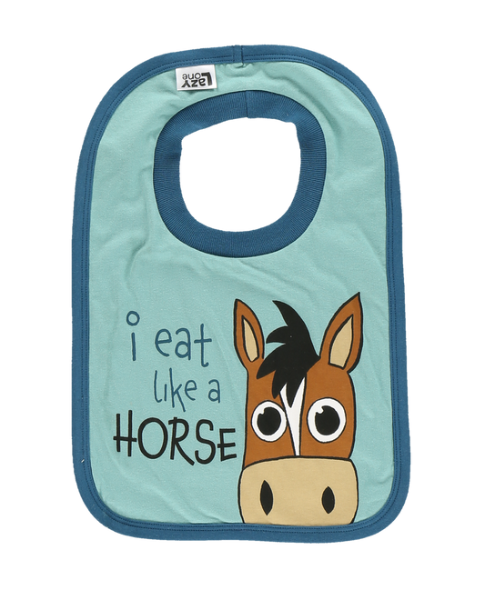 I Eat Like a Horse Bib