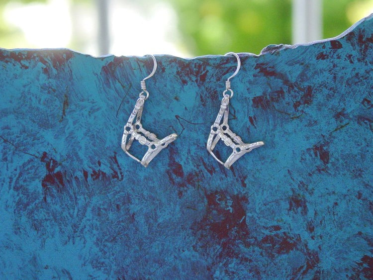 Sterling Silver Halter Bridle Earrings