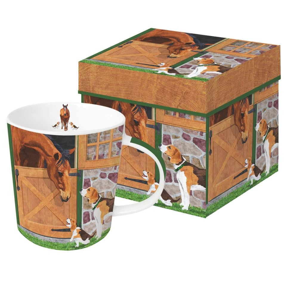 Horse & Hounds Boxed Mug