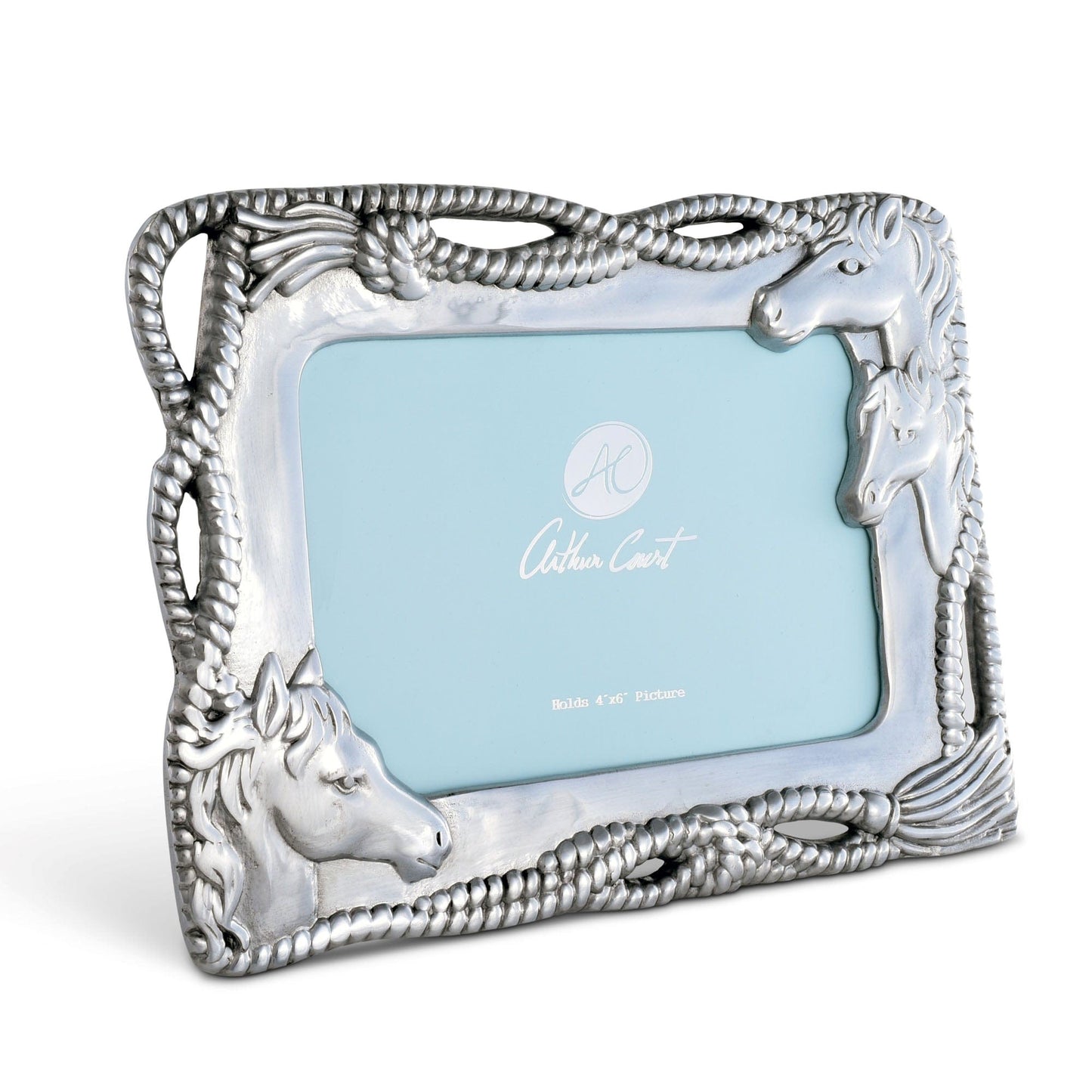 Arthur Court Horse 4" x 6" Photo Frame