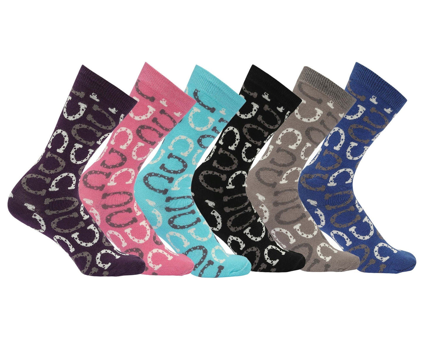Lucky Horseshoes Crew Socks