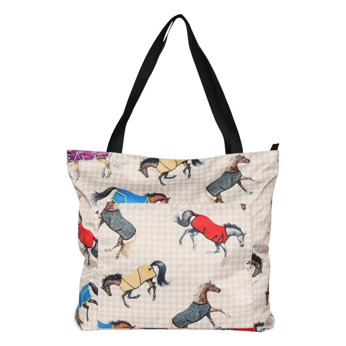Horse in Blankets Tote Bag