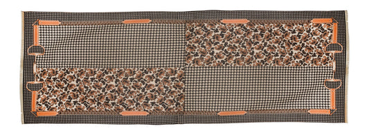 Acrylic Cashmere Snaffle Bit and Houndstooth Scarf/Shawl