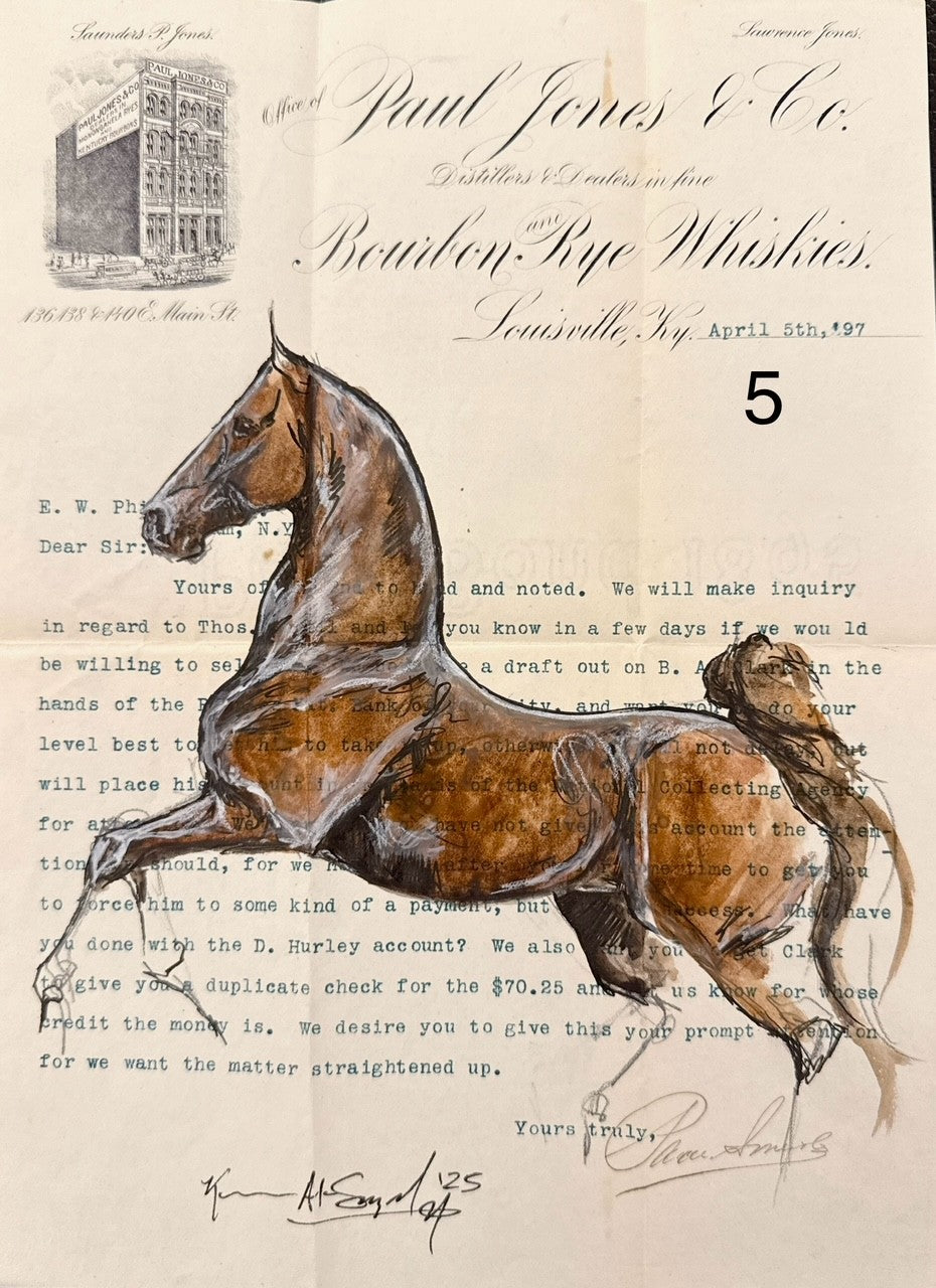 Kenna Al-Sayed:Paul Jones & Co approx 8x11” 5