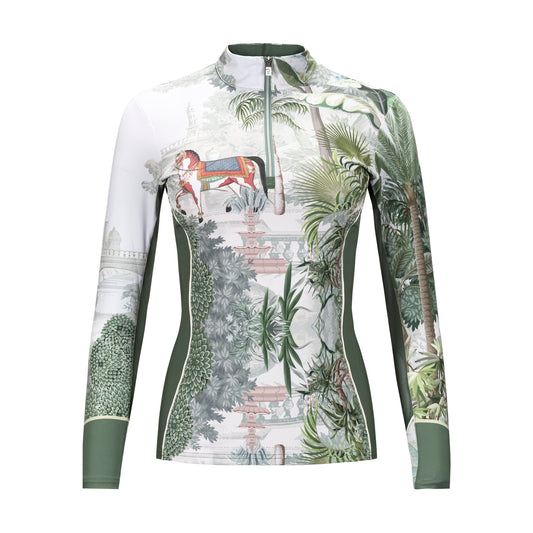 Arista Equestrian Maximus Quarter Zip, Eucalyptus