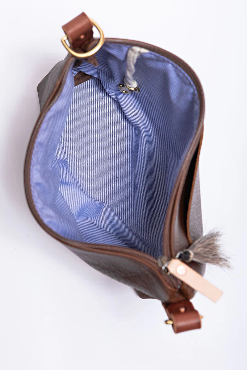Meanwhile Back on the Farm® Mocha Tuscan Leather Sling Bag