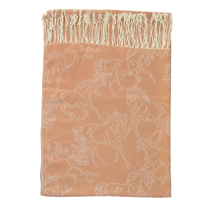 Linear Horse Pashmina Scarf