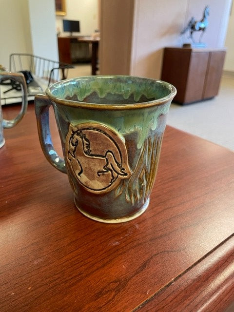 Handmade Pottery American Saddlebred Mug