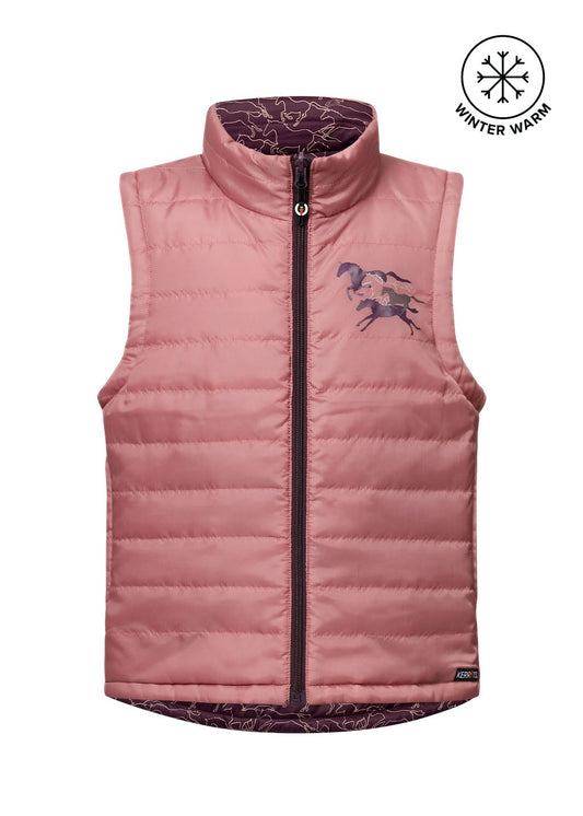 Kerrits Kids Round Up Reversible Quilted Vest