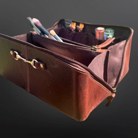 Equestrian Snaffle Bit Toiletry Bag