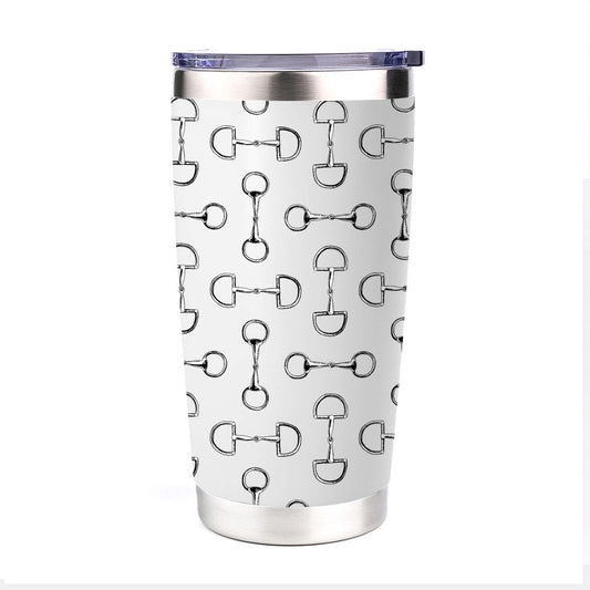 20 oz Stainless Steel Tumbler - Lila Vintage Snaffle