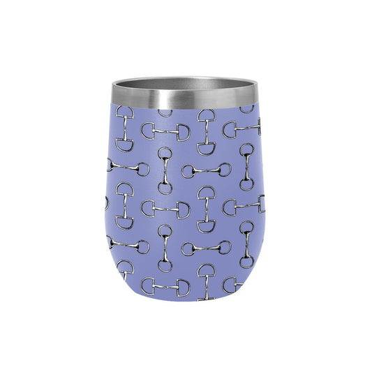 12 oz Stainless Steel Wine Tumbler - Vintage Snaffle Bit