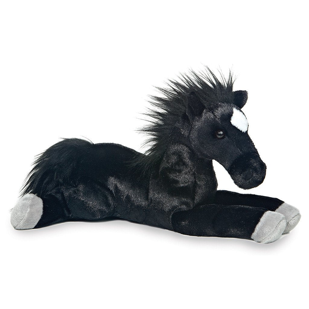 12" Horse Plush, "Blackjack"