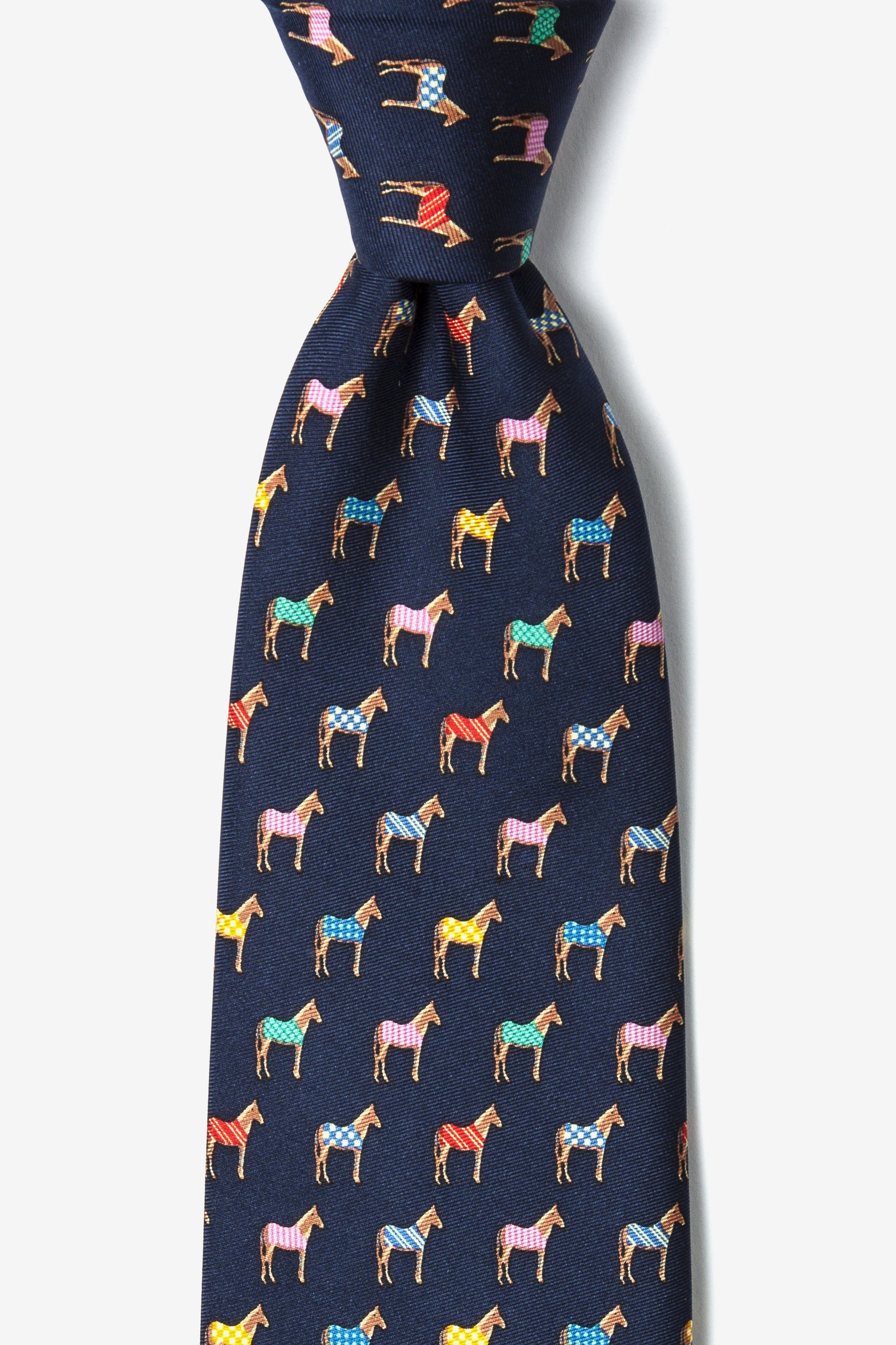 Horse Blankets Equestrian Tie Navy