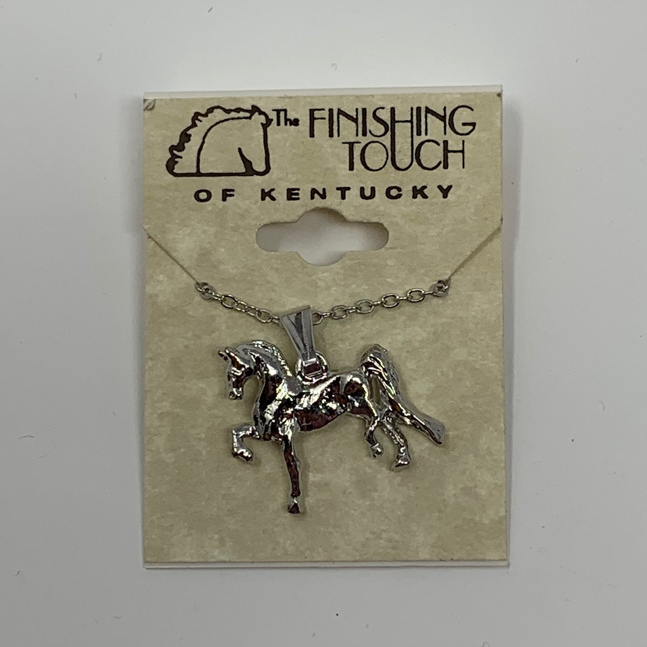 saddlebred pendant silver