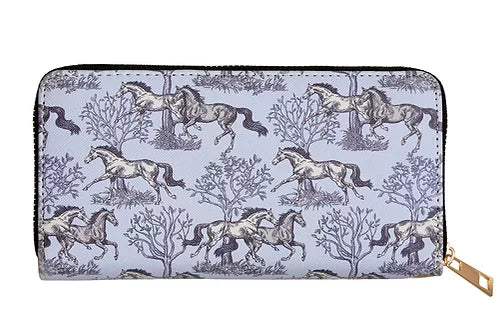 Equestrian Clutch Wallet