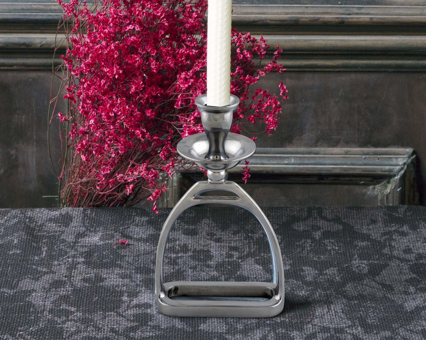 Arthur Court Equestrian Stirrup Candlesticks