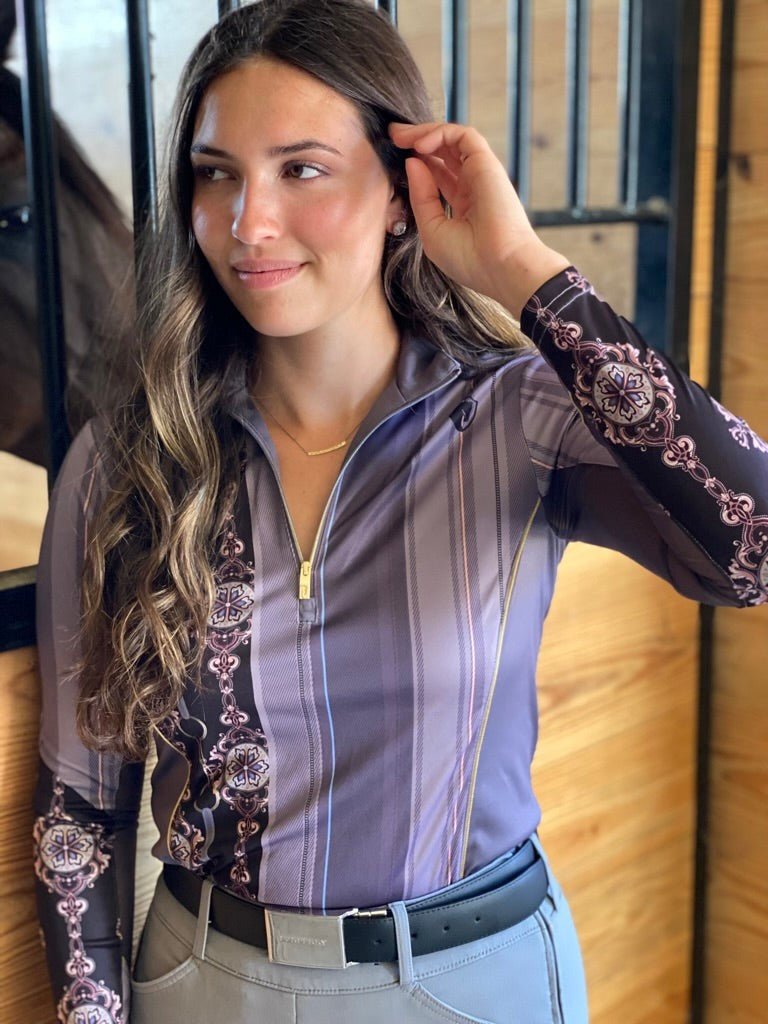 Arista Equestrian Bellezza Quarter Zip, Elderberry