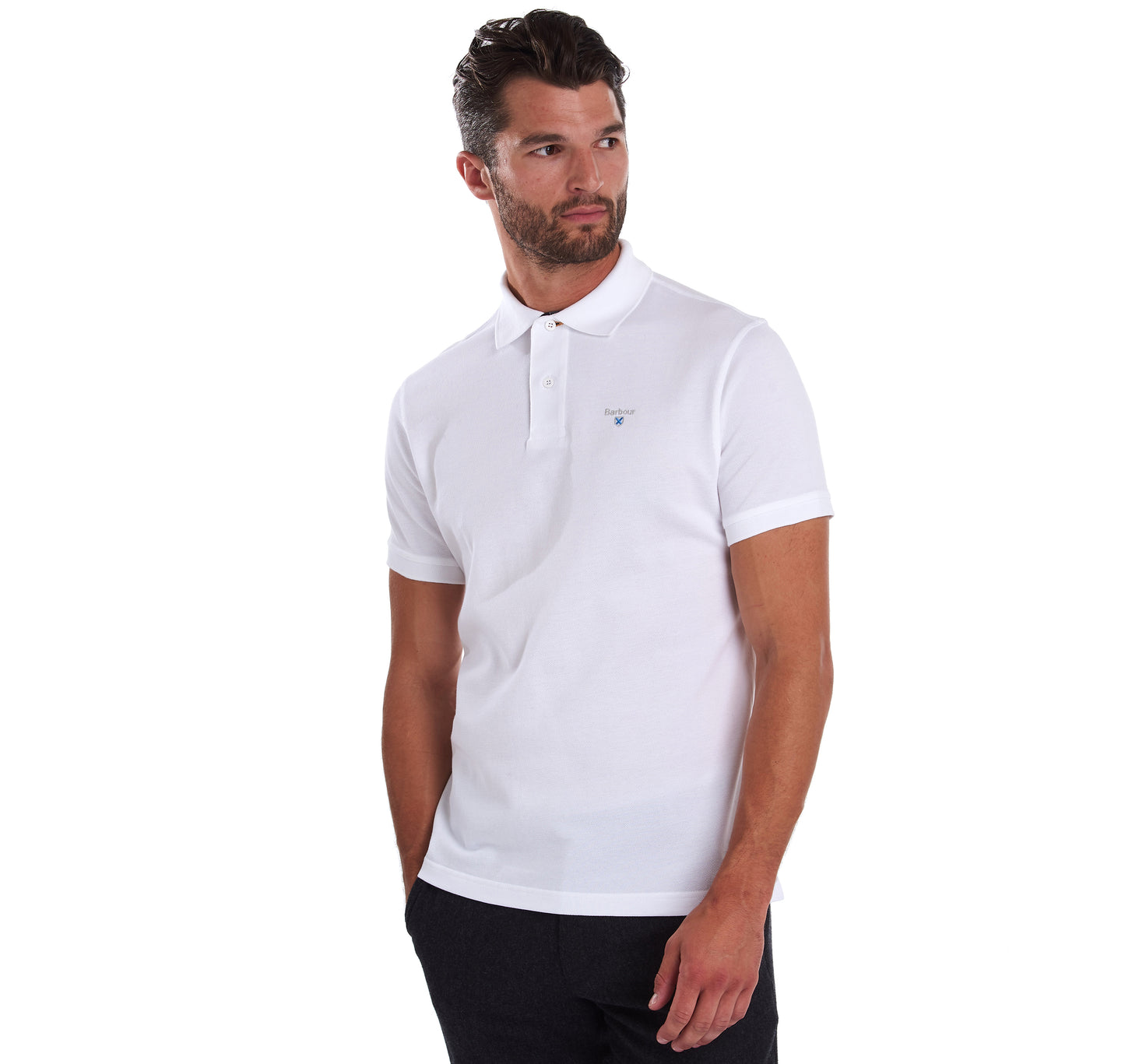 Barbour Men's Tartan Pique Short-Sleeve Polo
