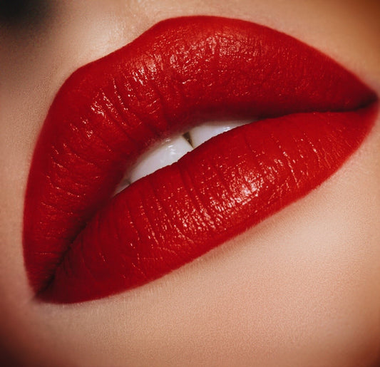 The Fetzer Face Prom Night American Saddlebred Museum Exclusive Lipstick Red on Lips