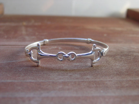 Sterling Silver Snaffle Bit Bangle