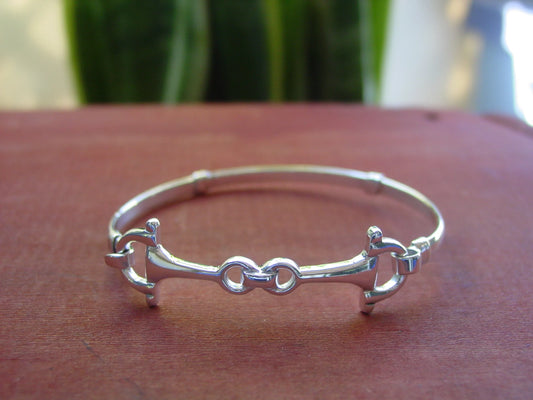 Sterling Silver Snaffle Bit Bangle