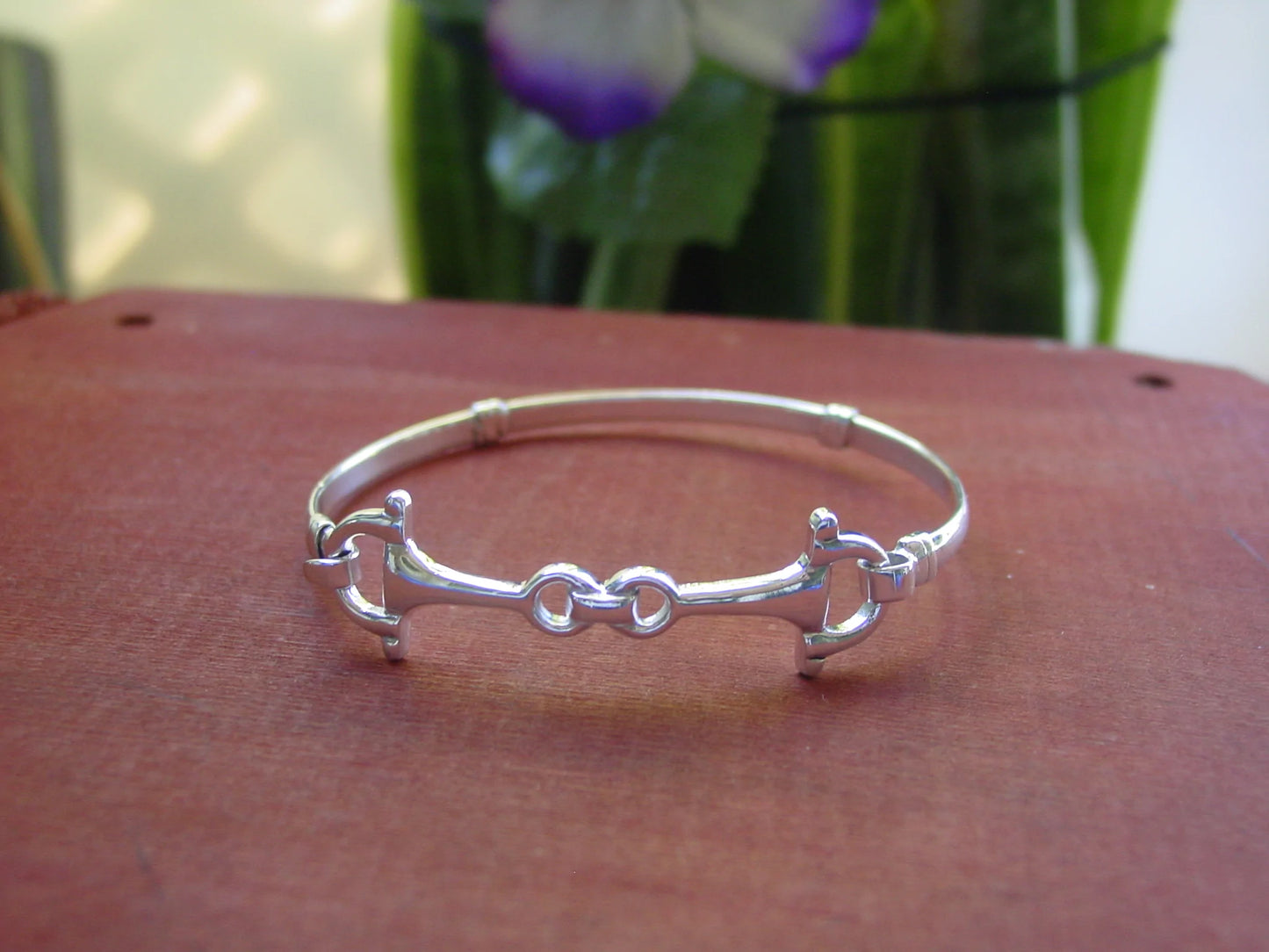 Sterling Silver Snaffle Bit Bangle