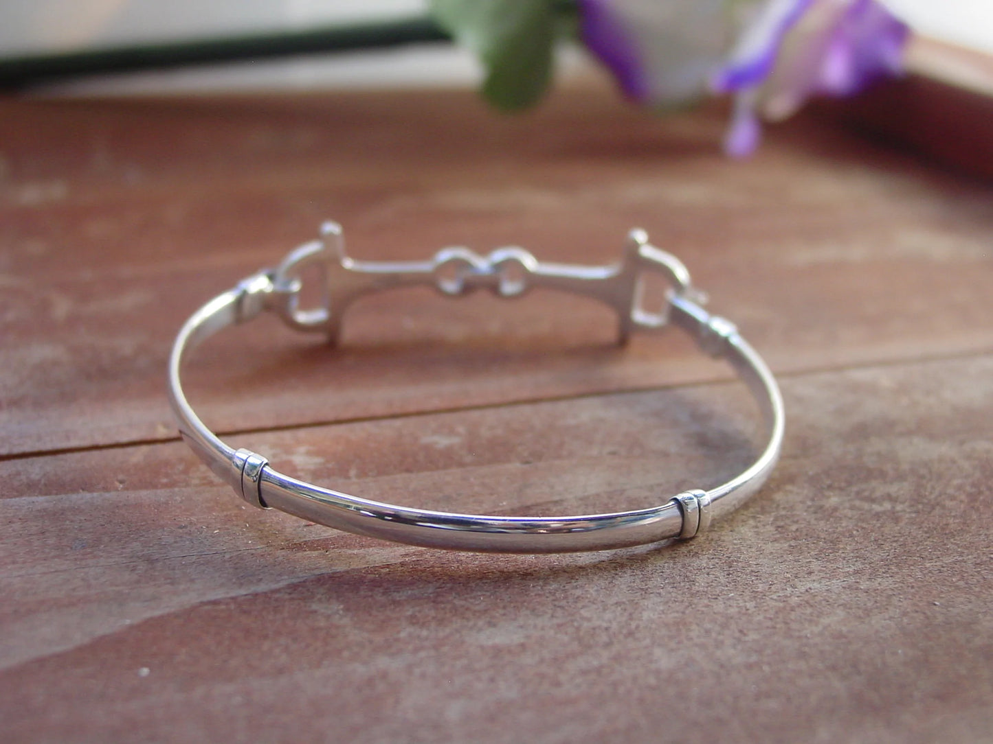 Sterling Silver Snaffle Bit Bangle