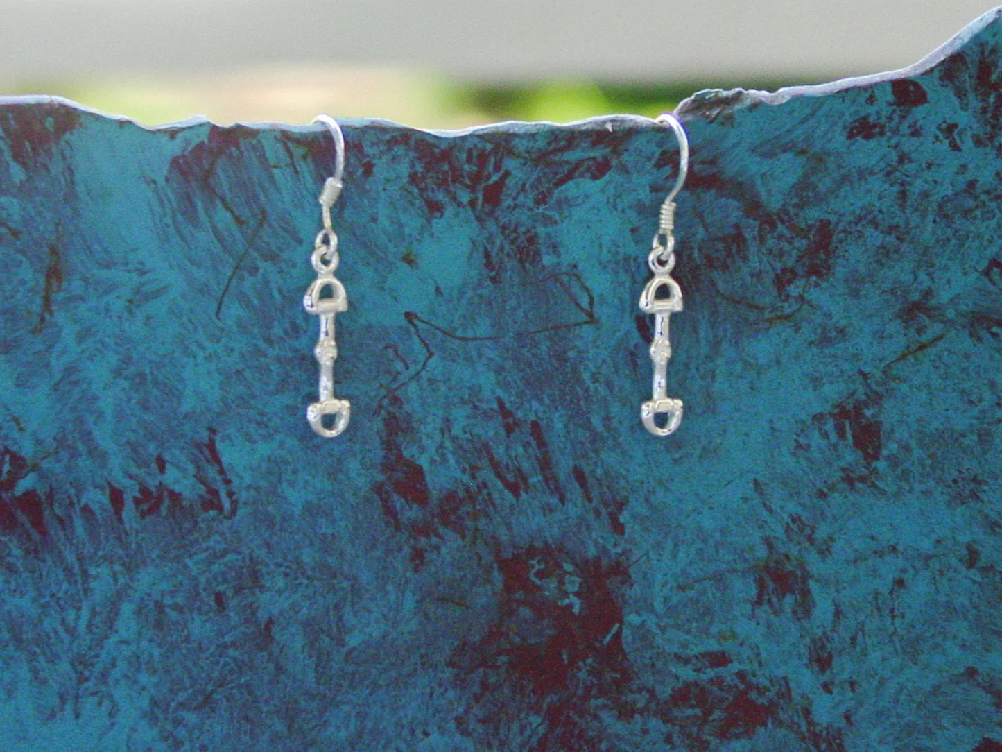 Sterling Silver Snaffle Bit Earrings