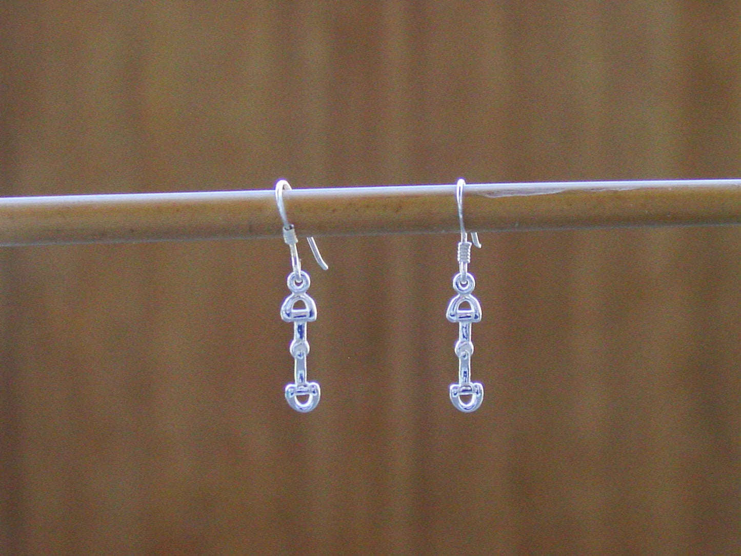 Sterling Silver Snaffle Bit Earrings