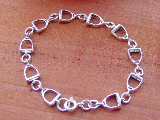 Sterling Silver Stirrup Bracelet